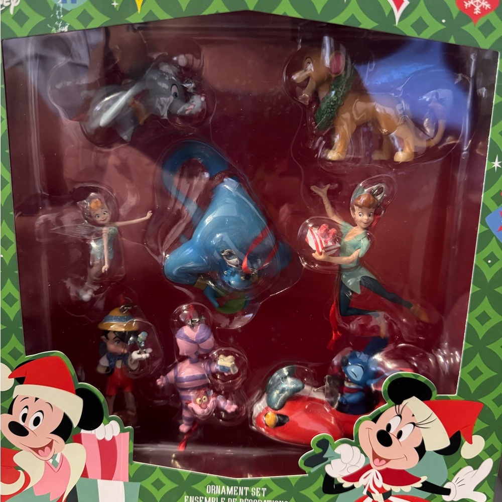 Disney Holiday Ornament Set - Genie, Peter Pan, Dumbo & more